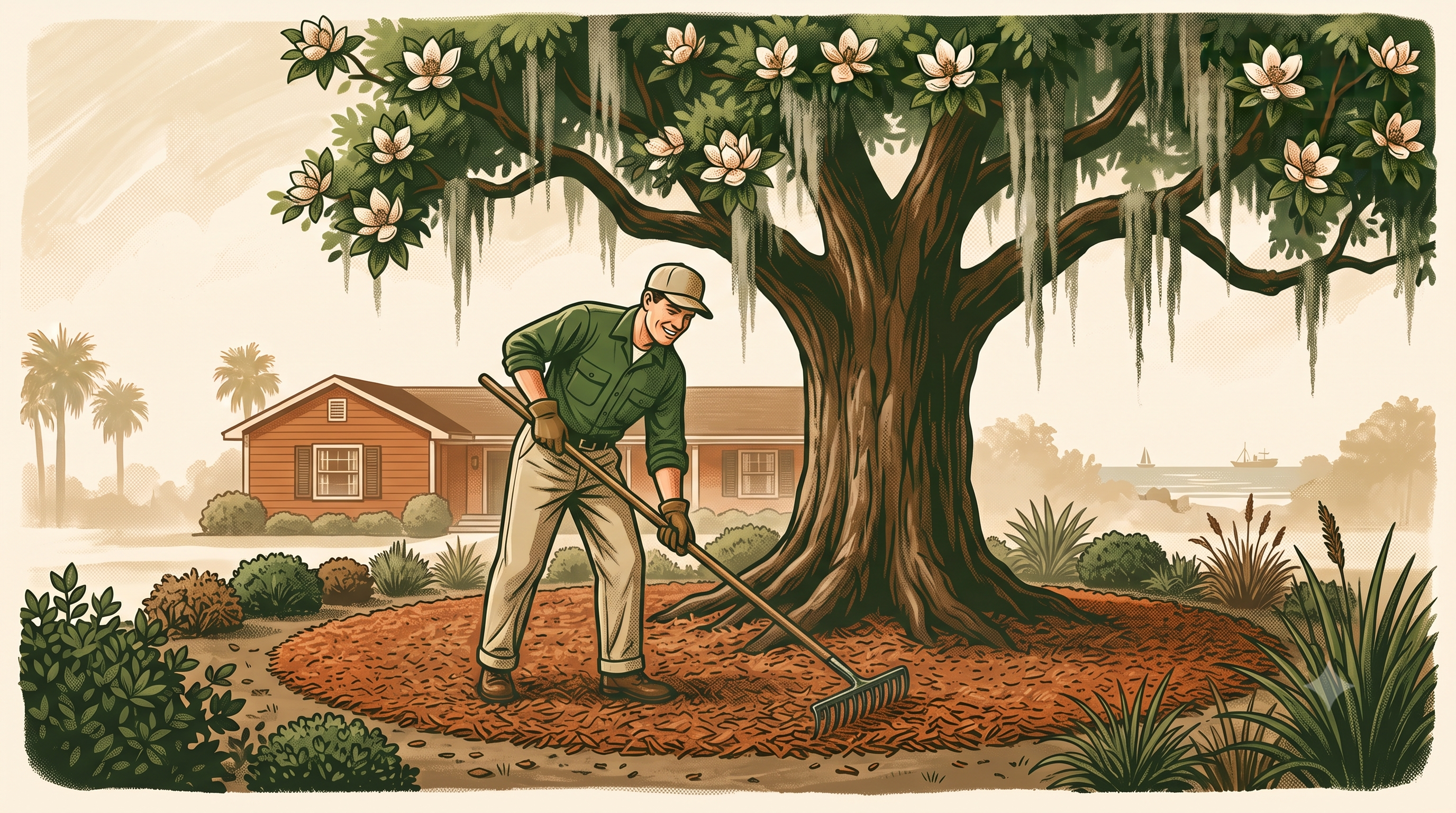 Professional mulching service in Johns Island SC